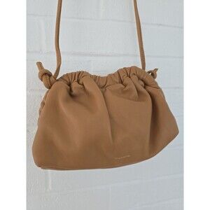 Mansur Gavriel Mini Cloud Clutch Leather Crossbody Bag Sand